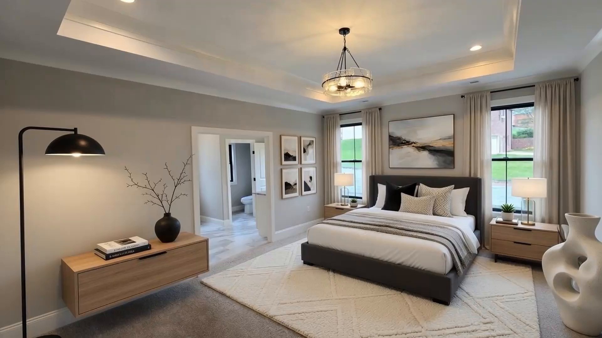 Primary Suites with Tray Ceilings